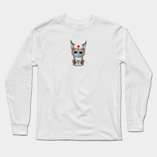 Cute Lynx Cub Nurse Long Sleeve T-Shirt